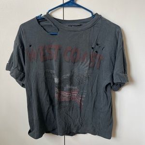 Distressed Band Graphic Tee
